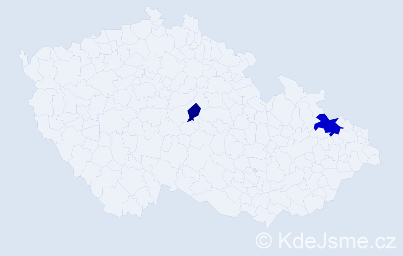 Příjmení: 'Bielski', počet výskytů 4 v celé ČR