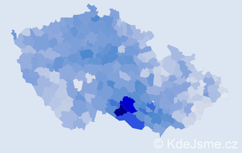 Příjmení: 'Svobodová', počet výskytů 26560 v celé ČR