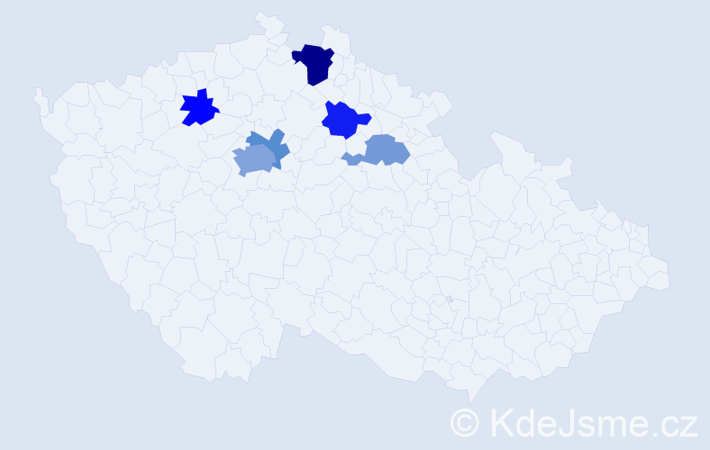 Příjmení: 'Tsurkan', počet výskytů 12 v celé ČR