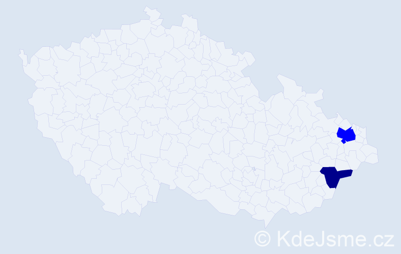 Příjmení: 'Larmerová', počet výskytů 3 v celé ČR