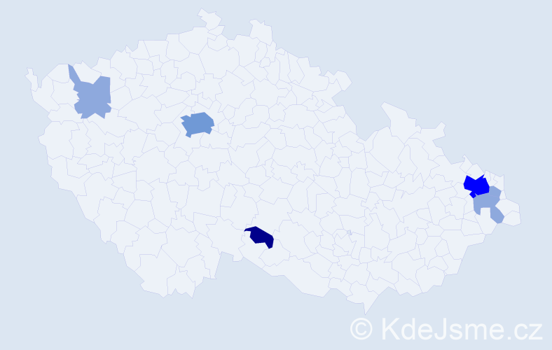 Příjmení: 'Plunder', počet výskytů 15 v celé ČR