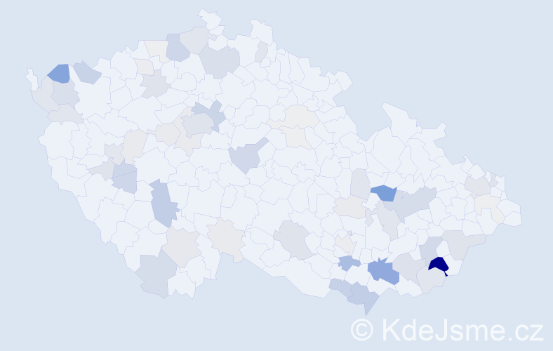 Příjmení: 'Gottfriedová', počet výskytů 204 v celé ČR