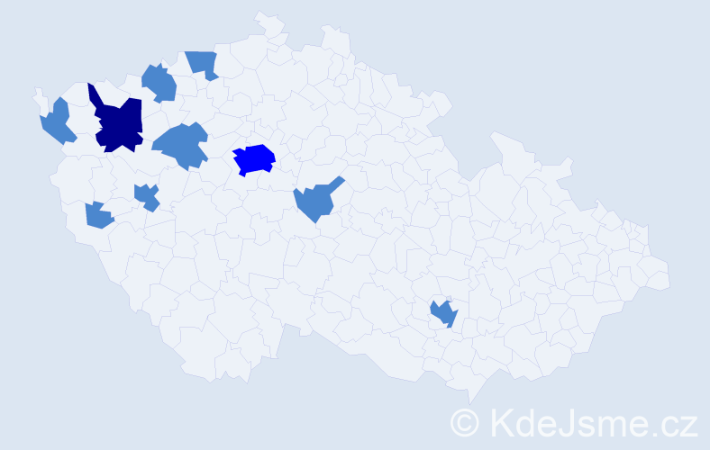 Příjmení: 'Mai Thanh', počet výskytů 13 v celé ČR