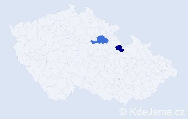 Příjmení: 'Dorčinec', počet výskytů 3 v celé ČR
