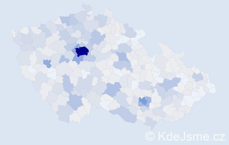 Příjmení: 'Hrdlička', počet výskytů 3307 v celé ČR