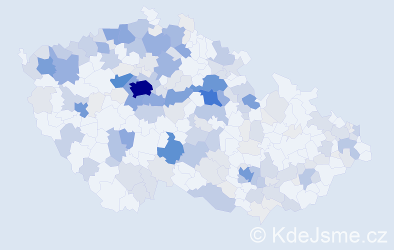 Příjmení: 'Bečka', počet výskytů 782 v celé ČR