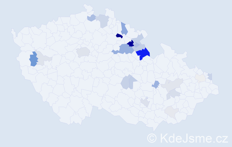 Příjmení: 'Lenfeldová', počet výskytů 89 v celé ČR