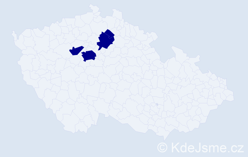 Příjmení: 'Spárová', počet výskytů 4 v celé ČR