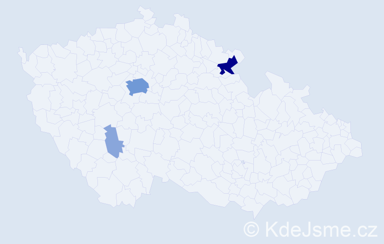 Příjmení: 'Cepr', počet výskytů 14 v celé ČR