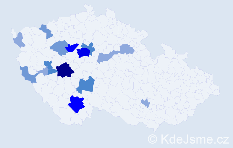 Příjmení: 'Placatka', počet výskytů 42 v celé ČR