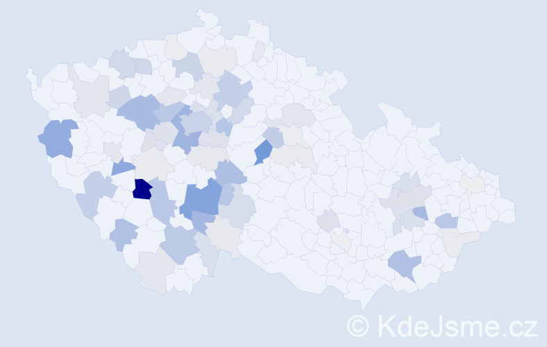 Příjmení: 'Šilha', počet výskytů 229 v celé ČR