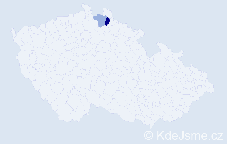 Příjmení: 'Sanei', počet výskytů 4 v celé ČR