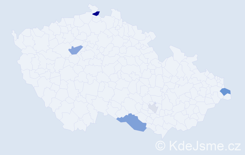 Příjmení: 'Plekanec', počet výskytů 9 v celé ČR