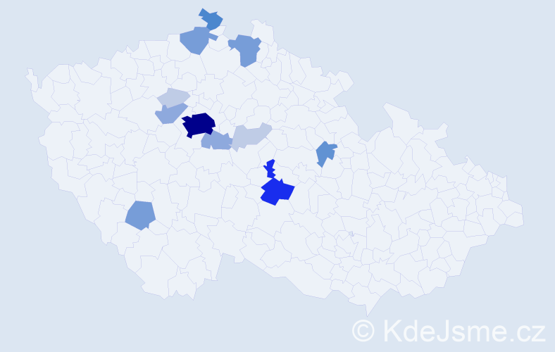 Příjmení: 'Krenková', počet výskytů 41 v celé ČR