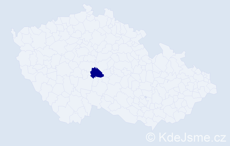 Příjmení: 'Cservenáková', počet výskytů 1 v celé ČR