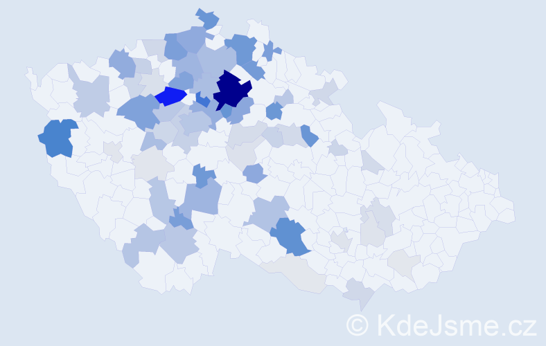 Příjmení: 'Mansfeldová', počet výskytů 307 v celé ČR