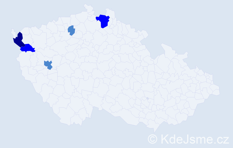 Příjmení: 'Wachová', počet výskytů 9 v celé ČR
