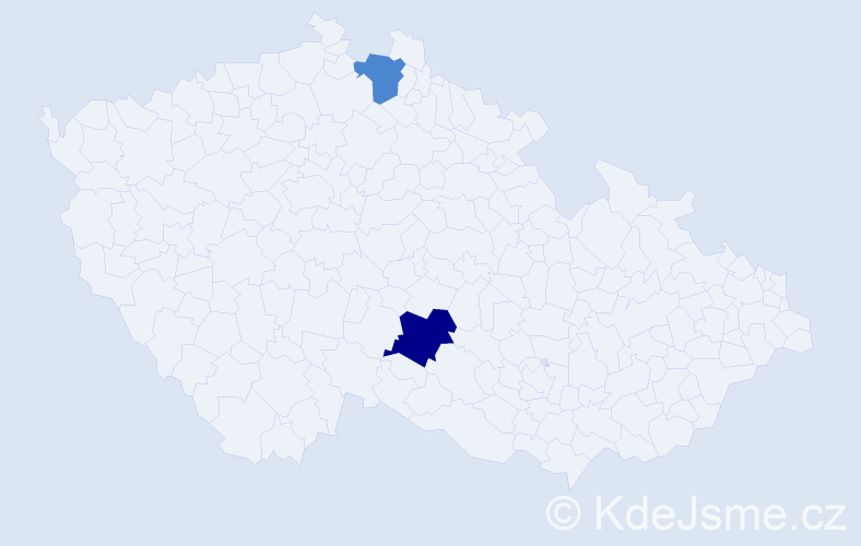 Příjmení: 'Barimov', počet výskytů 4 v celé ČR