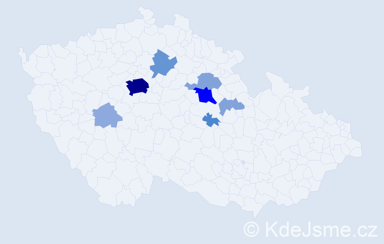 Příjmení: 'Bartaloš', počet výskytů 28 v celé ČR