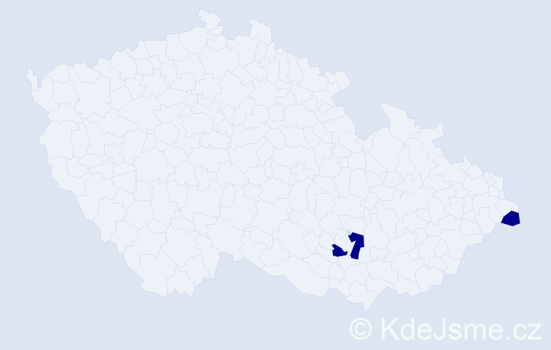 Příjmení: 'Wendrinska', počet výskytů 6 v celé ČR
