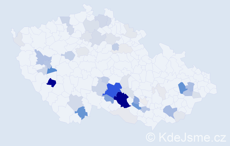 Příjmení: 'Ferdová', počet výskytů 183 v celé ČR