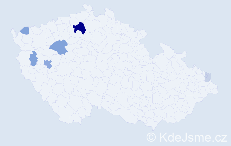 Příjmení: 'Kuti', počet výskytů 26 v celé ČR