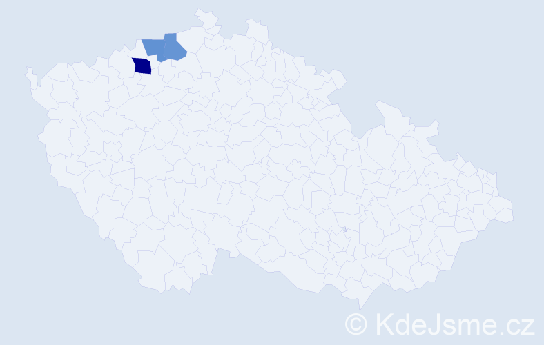 Příjmení: 'Kuszniruková', počet výskytů 4 v celé ČR