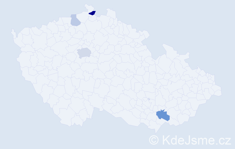 Příjmení: 'Repin', počet výskytů 9 v celé ČR
