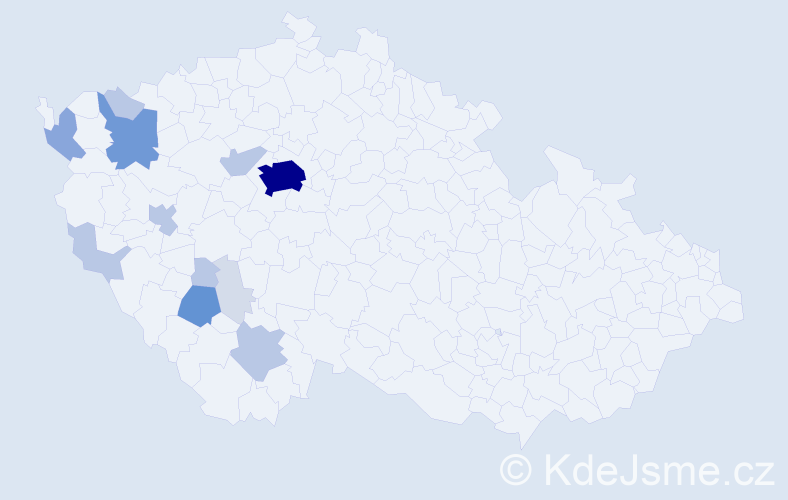Příjmení: 'Cuhrová', počet výskytů 48 v celé ČR
