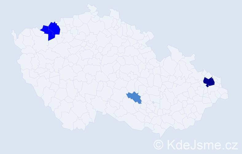 Příjmení: 'Zdiarská', počet výskytů 8 v celé ČR