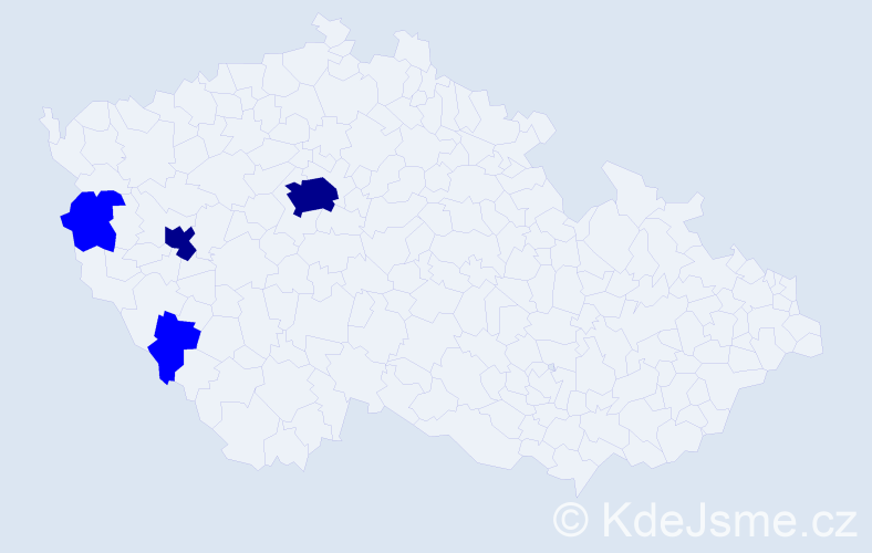 Příjmení: 'Nussbauerová', počet výskytů 6 v celé ČR