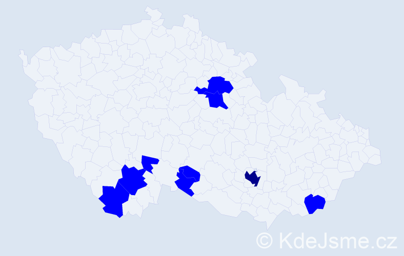 Příjmení: 'Füchsová', počet výskytů 10 v celé ČR