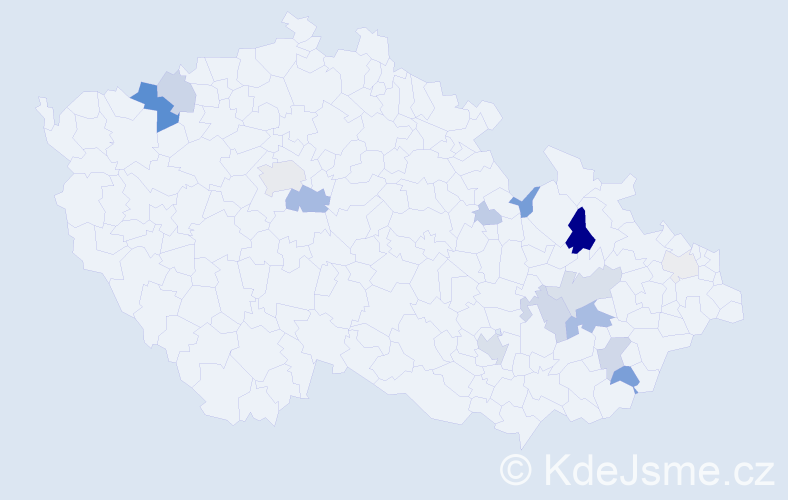 Příjmení: 'Glacnerová', počet výskytů 41 v celé ČR