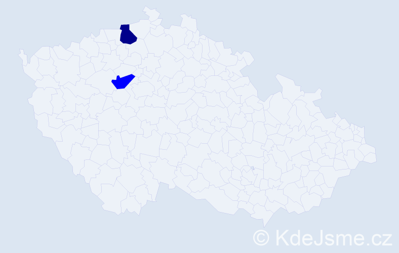 Příjmení: 'Bendlmajerová', počet výskytů 3 v celé ČR