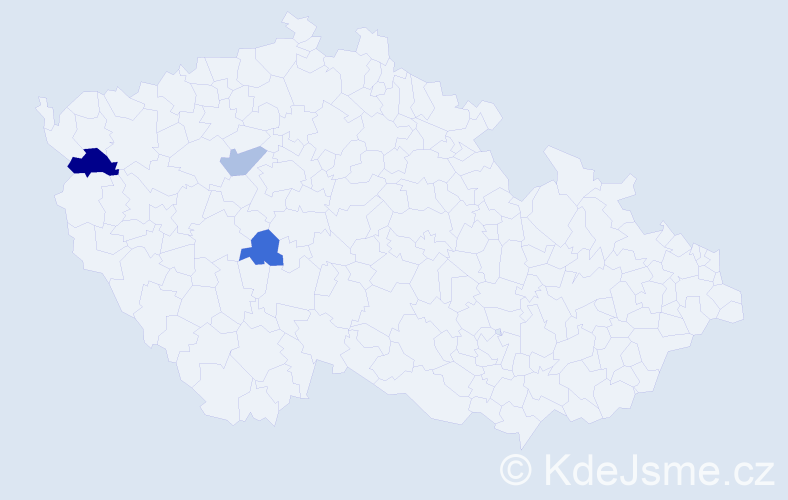 Příjmení: 'Háralová', počet výskytů 4 v celé ČR