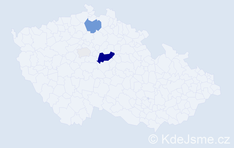 Příjmení: 'Krumichová', počet výskytů 9 v celé ČR