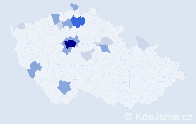 Příjmení: 'Popperová', počet výskytů 52 v celé ČR
