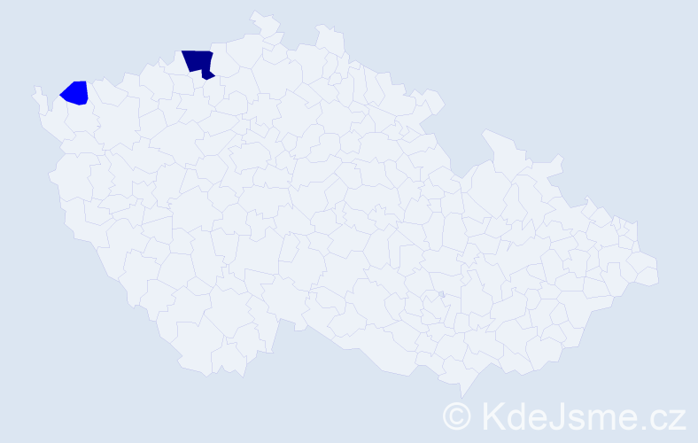 Příjmení: 'Tittelová', počet výskytů 7 v celé ČR