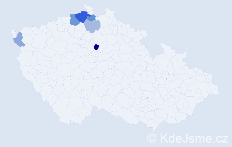 Příjmení: 'Bielawski', počet výskytů 12 v celé ČR