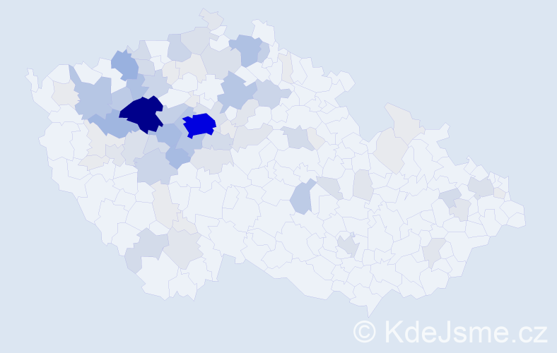 Příjmení: 'Konopásek', počet výskytů 338 v celé ČR