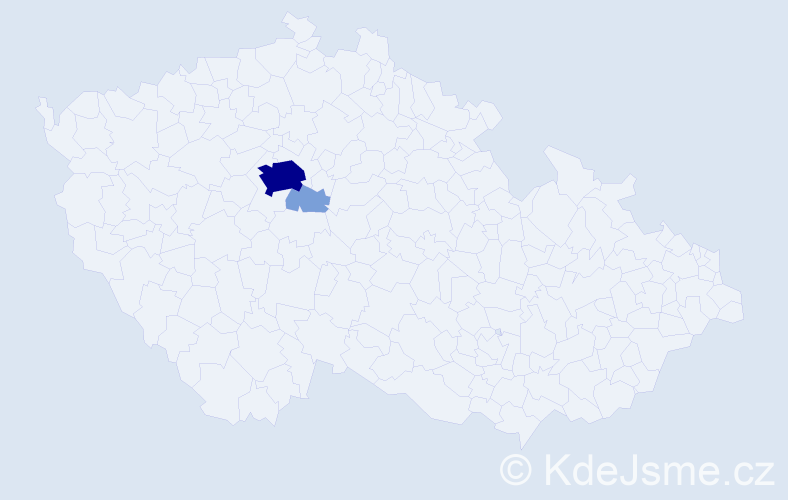 Příjmení: 'Rindlerová', počet výskytů 9 v celé ČR