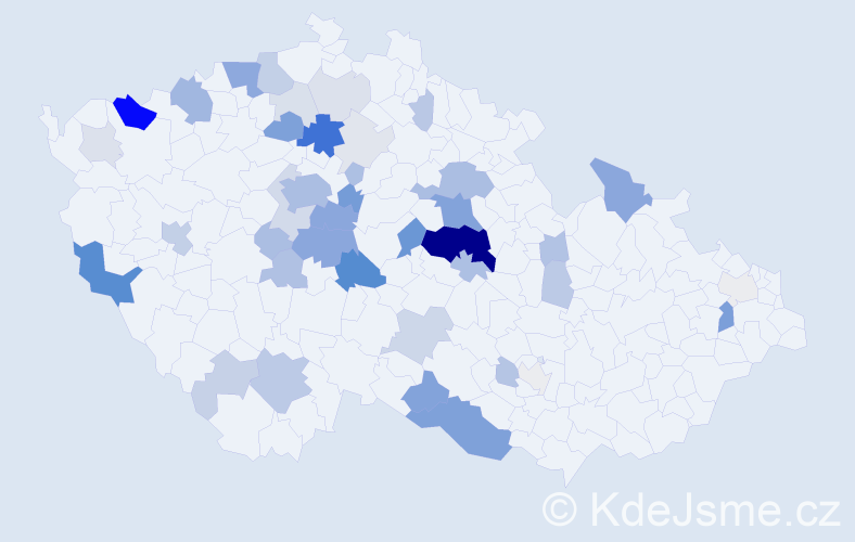 Příjmení: 'Lichtenbergová', počet výskytů 168 v celé ČR