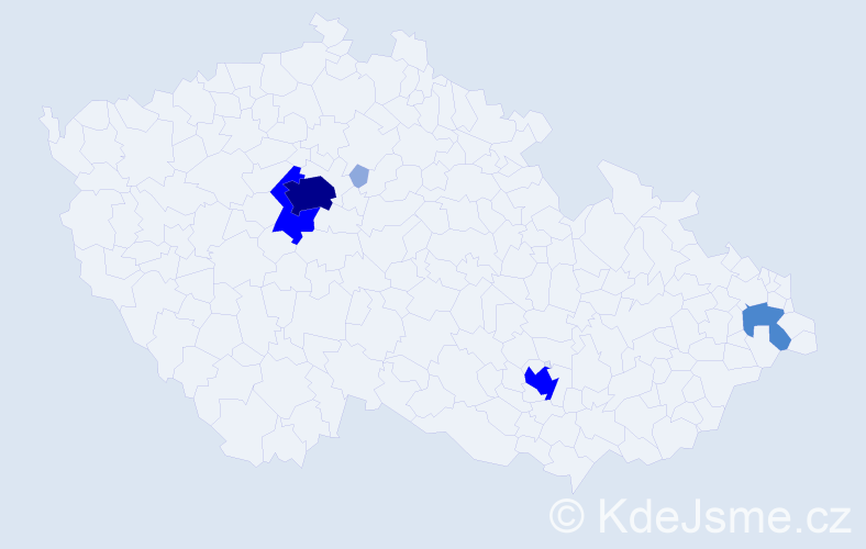 Příjmení: 'Robson', počet výskytů 16 v celé ČR