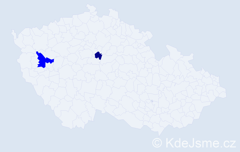 Příjmení: 'Gorbatyj', počet výskytů 3 v celé ČR