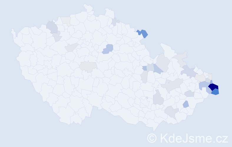 Příjmení: 'Stryja', počet výskytů 124 v celé ČR