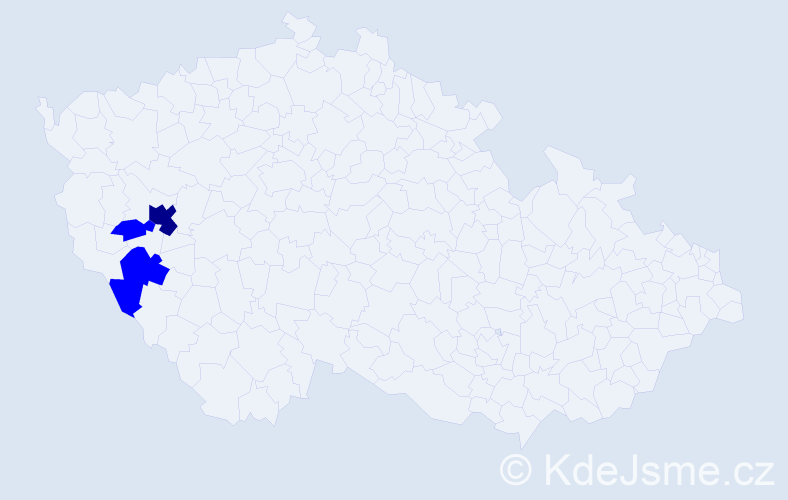 Příjmení: 'Pyrgalová', počet výskytů 4 v celé ČR