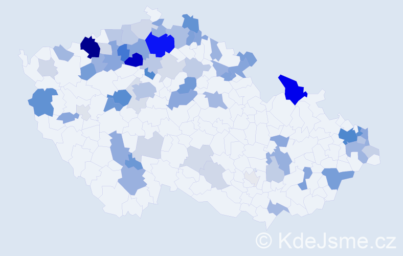Příjmení: 'Marcinová', počet výskytů 179 v celé ČR