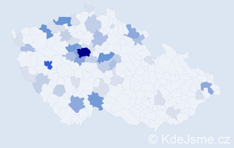 Příjmení: 'Tyšer', počet výskytů 146 v celé ČR