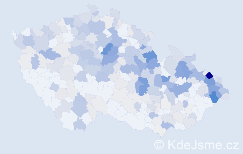 Příjmení: 'Dudek', počet výskytů 1378 v celé ČR