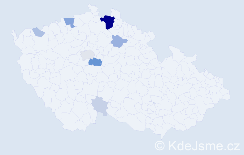 Příjmení: 'Suska', počet výskytů 44 v celé ČR